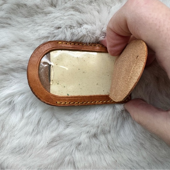 Authentic Louis Vuitton Vachetta Leather Luggage Name Tag - Picture 5 of 6